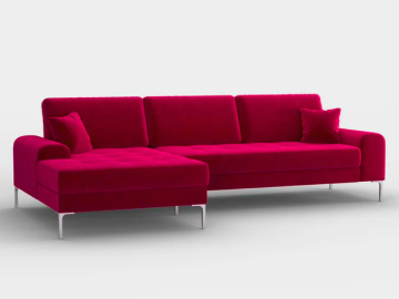 modern red living room  sofa