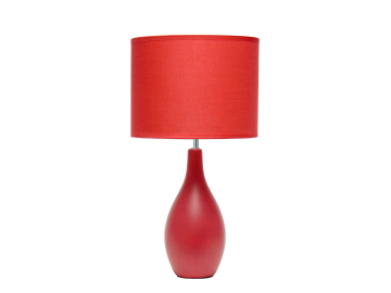 modern red living room lamp