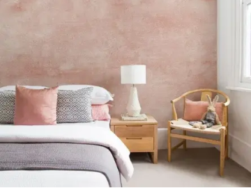 pink bedroom wall wallpaper