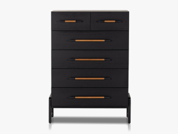 black scandinavian bedroom dresser