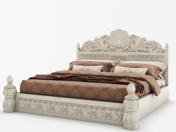 Luxury Hampton Style Bedroom bed