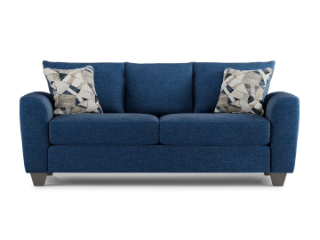 Royal Blue and Grey sofa