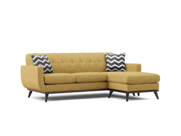 Navy and Mustard Living Room l shape sofa